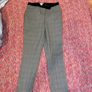 Grey and black plaid pants
